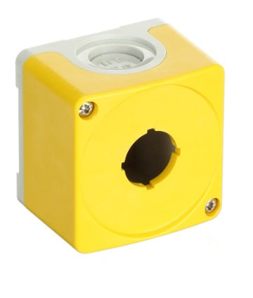 Botonera Plastica 1 Hueco Color Amarillo Modelo CEPY1-0