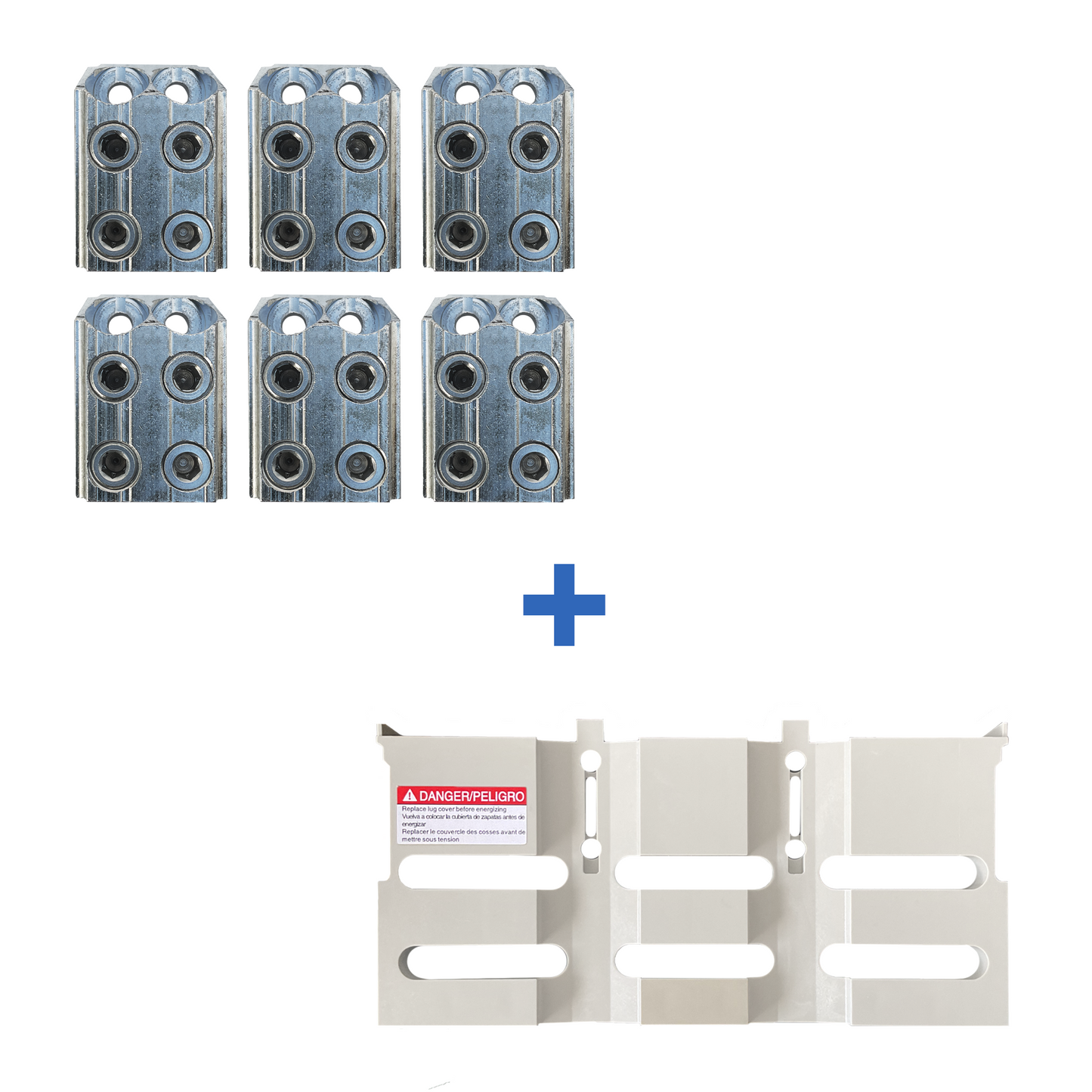 KIT VEIKONG 6 TERMINALES DE ALUMINIO CON CUBIERTA Marca Veikong PARA CNS800A-1600 A