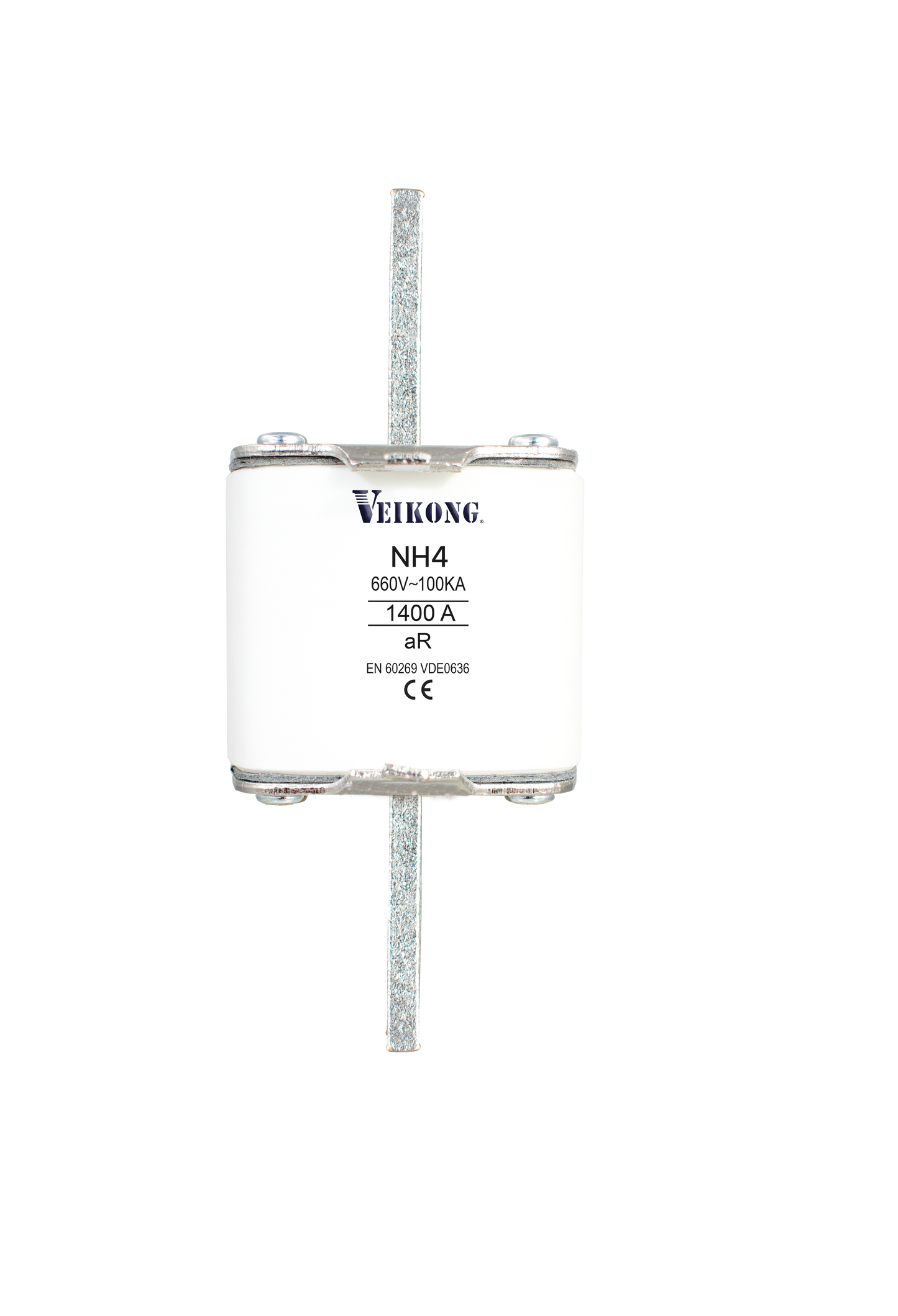 Juego de 3 Fusibles de cuchilla Marca Veikong, Tamaño NH4 , Acción Rapida (AR), 690VAC, 1400 Amp, 100kA, para variador modelo: VFD500-250G/280PT4