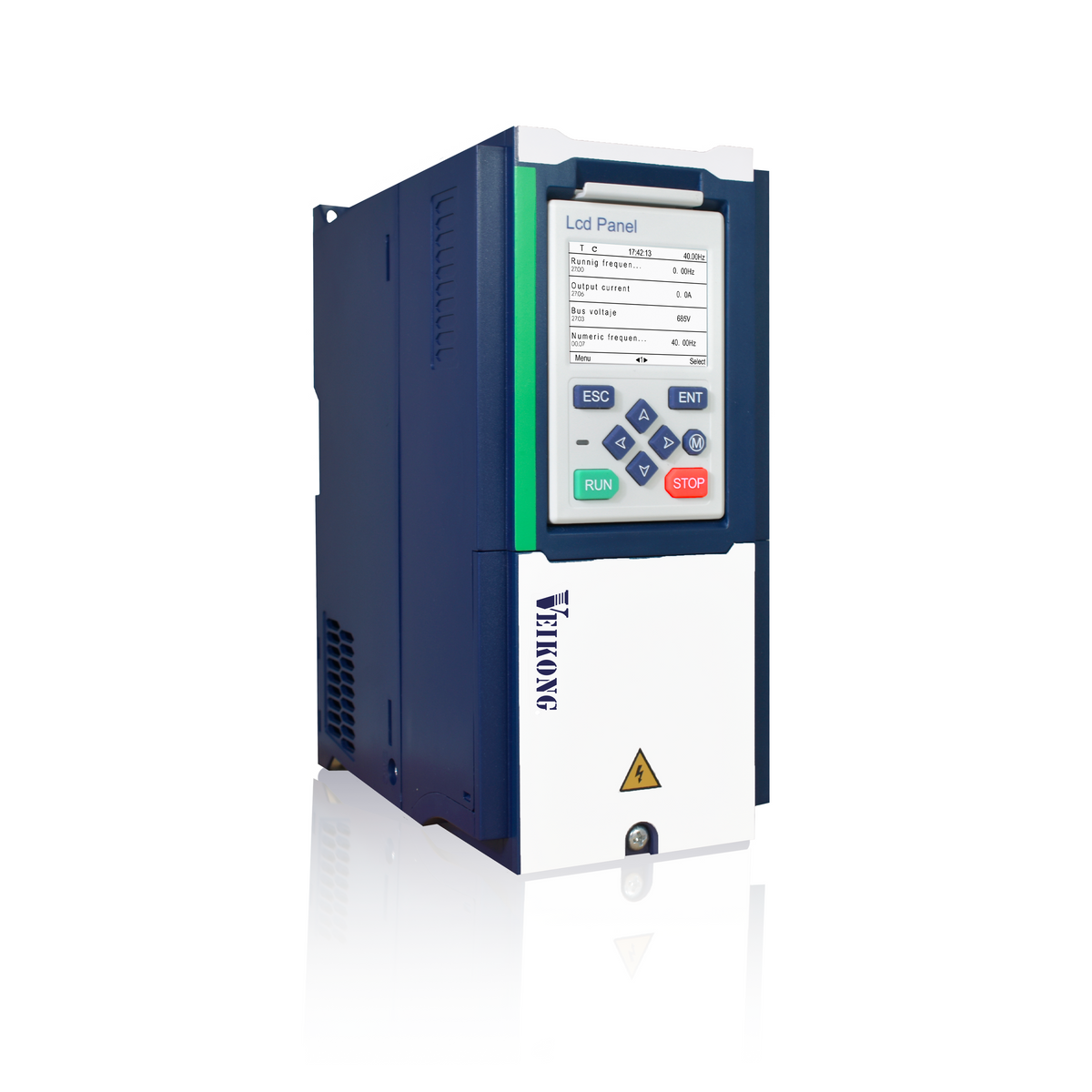 Inversor Solar Marca Veikong Trifásico 10 hp VFD500-40T00750-PV, 350 - 750 VDC, 17 Amp