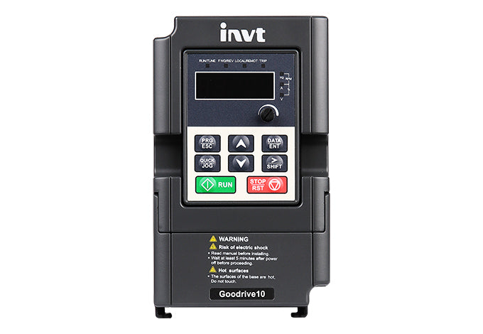 Variador de Frecuencia Marca INVT, Trifásico 3hp, GD10-2R2G-2-B, 220 - 240 VAC, 10.0 AMP