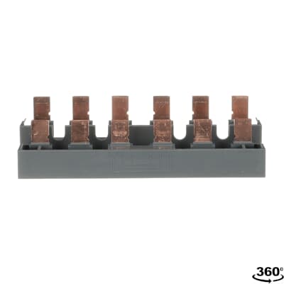 Barra de Potencia BER96-4, Para Kit  Bloqueo Mecanico y Electrico para Contactor Trifasico AF80 a AF96