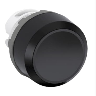 Boton Pulsador Momentaneo Color Negro, Modular, Modelo MP1-10B, Agregar Holder y Bloque de Contacto