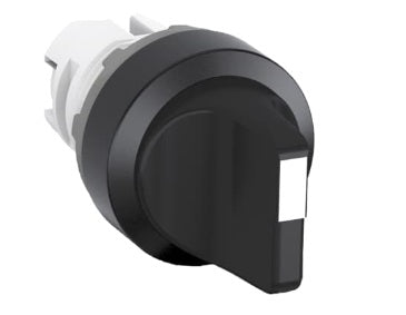 Boton Selector Modular de 2 Posiciones, No Iluminado, Modelo M2SS2-10B, Agregar Holder y Bloque de Contactos