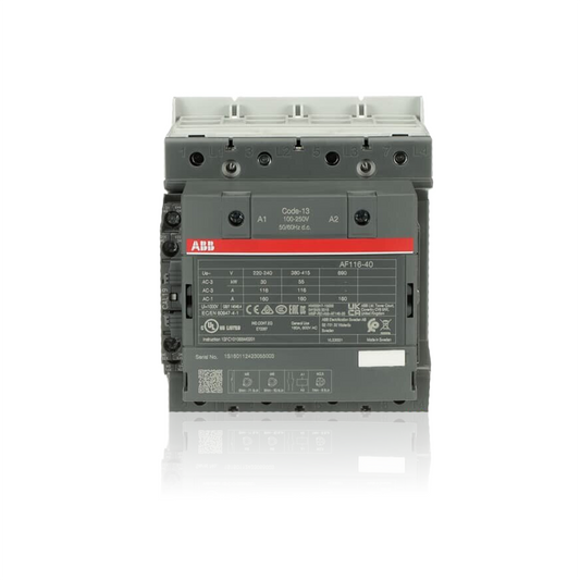 Contactor Trifasico AF140-30-11-11, Bobina 20-60 VCD/ 24-60 VCA, 50/60 Hz