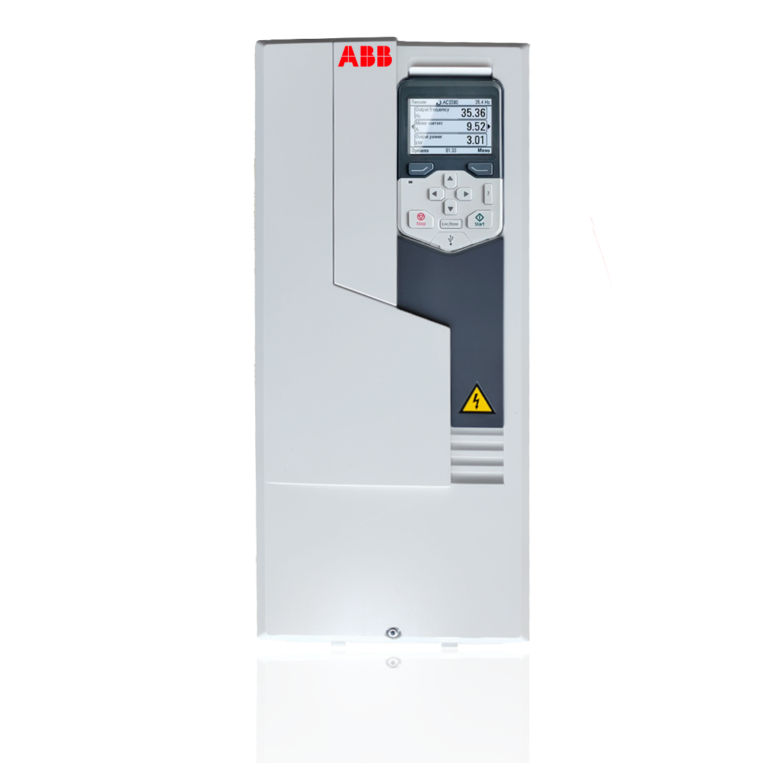 Variador de Frecuencia, Trifásico, 40Hp/50Hp, ACS580-01-073A-4, 380 - 480 VAC, 61/68.4 Amperes