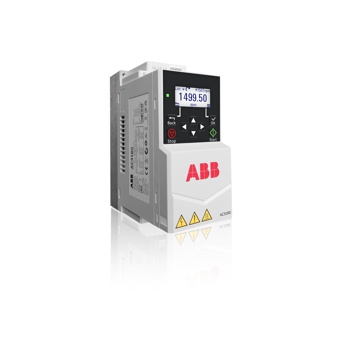 Variador de Frecuencia, Trifásico, 1Hp/1.5Hp, ACS180-04S-03A3-4, 380 - 480 VAC, 2.4/3.1 Amperes