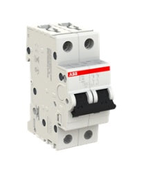 Interruptor Termomagnetico 2 Polos 2 A, 230-400 VAC, Modelo S202-C2, Montaje Riel Din