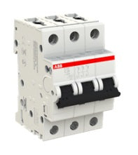 Interruptor Termomagnetico 3 Polos 4 A, 230-400 VAC, Modelo S203-C4, Montaje Riel Din
