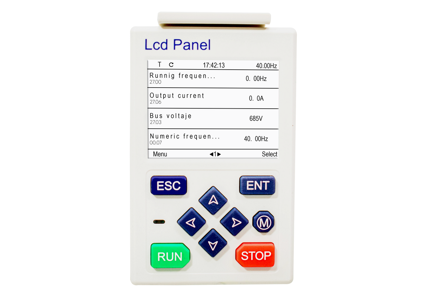 PANEL LCD V2.0  Marca Veikong FOR VFD500-GB & VFD580