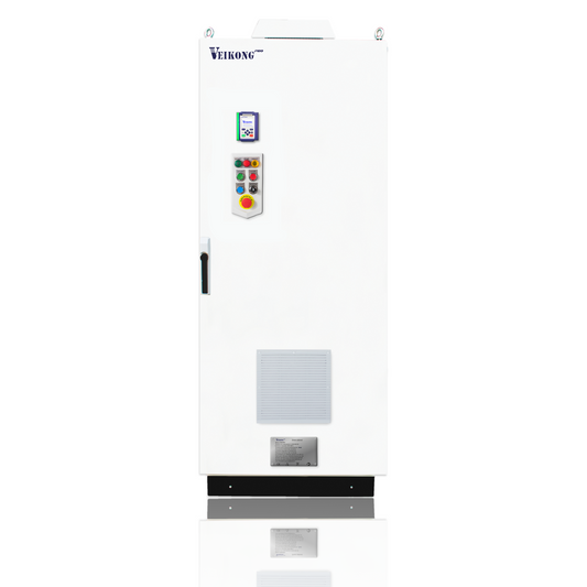 VEIKONG PRO DRIVE Marca Veikong 125 HP VFD500P-090G/110PT4-GB, 480 VAC, 176 AMP, gabinete metálico incluye: seccionador-portafusibles, fusibles aR, estación botones arranque/paro, reset, emergencia, piloto y accesorios.