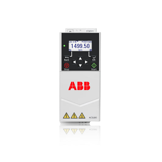 Variador de Frecuencia, Trifásico, 1Hp/1.5Hp, ACS180-04S-06A9-2, 200 - 240 VAC, 4.5/6.6 Amperes